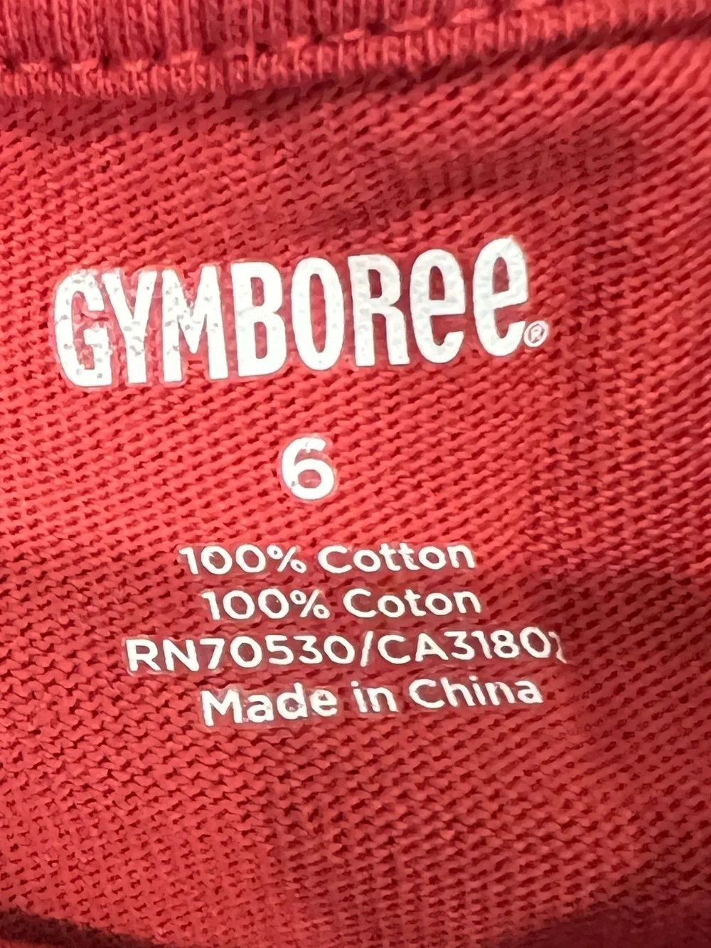 Gymboree Red Kids Football Graphic Tee 6